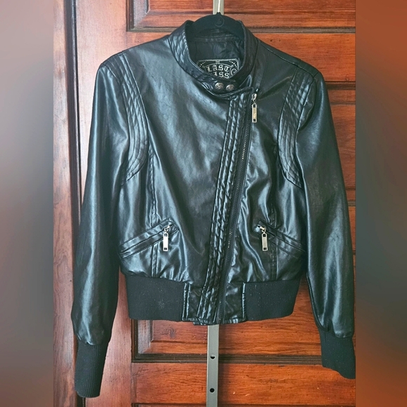 XL, Last Kiss Bomber Jacket, Faux Leather - Picture 1 of 12